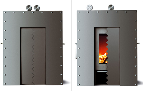 Unusual Wood Stove Design by Skantherm – Zorak - Zorak - Skantherm - Fireplace