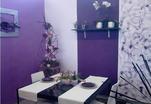 Lãng mạn với phòng ăn mang sắc tím - Thiết kế - Phòng ăn
