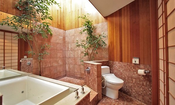 Phòng tắm thư giãn mang phong cách Á Đông