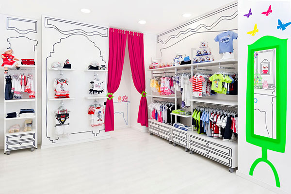 ตกแต่งร้านเสื้อผ้าเด็กสีสดๆ - สี - สีสัน - บ้านสวย - การออกแบบ - ออกแบบ - ตกแต่ง - แต่งบ้าน