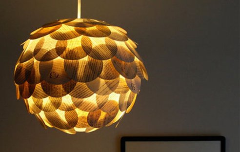 DIY โคมไฟจากกระดาษรีไซเคิล - ของแต่งบ้าน - โคมไฟ - ออกแบบ - ตกแต่ง - เคล็ดลับ - งานประดิษฐ์ - DIY - รีไซเคิล
