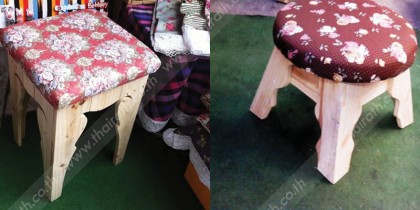 เก้าอี้อินดี้ อารมณ์วินเทจ จาก 'ร้านทำกะมือ' - เก้าอี้วินเทจ - ร้านทำกะมือ - เฟอร์นิเจอร์ - ของแต่งบ้าน - DIY - handmade - เก้าอี้ทำจากไม้สน - SME