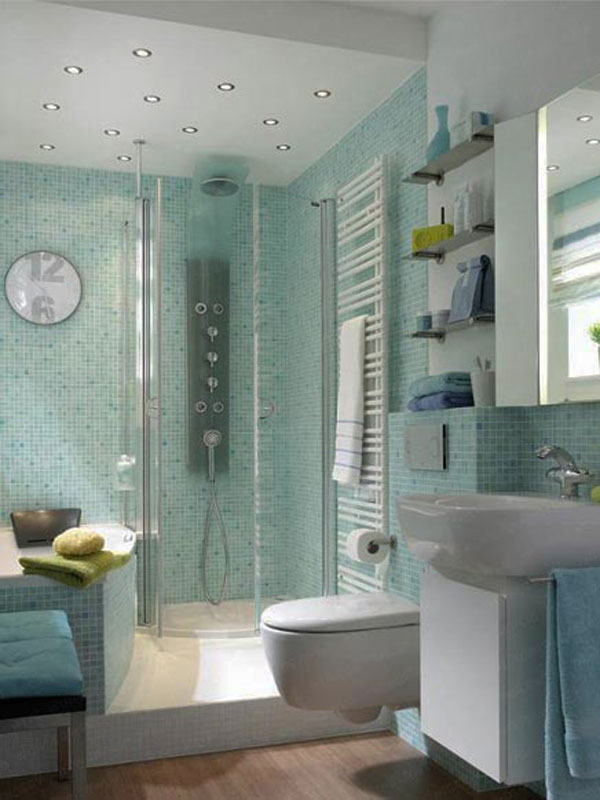 Glamourous Ideas for Small Bathroom Designs - Decoration - Interior Design - Design - Furniture - Ideas - Bathroom - Small Space
