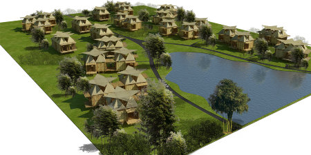Creative Bamboo Houses Designed To Float When Floods Arrive - Interior Designer - Design - Bamboo House - Design News - H&P Architects - Development