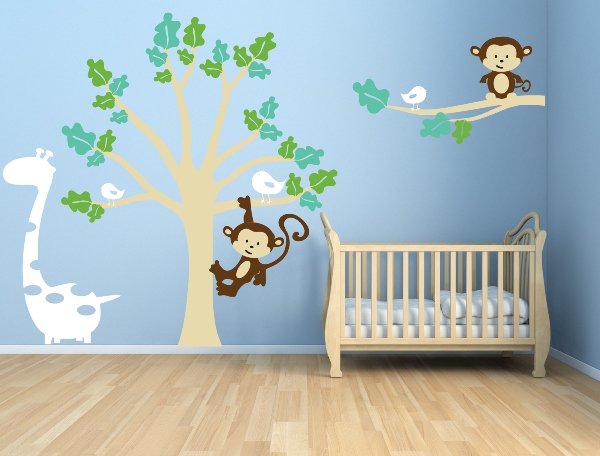 Decal  hình nhánh cây ngộ nghĩnh cho phòng của bé - Trang trí - Ý tưởng - Phòng trẻ em