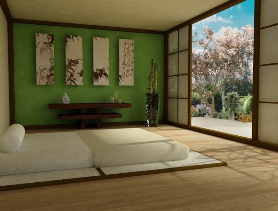 Ázsiai zen stílusú hálószobák