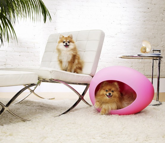 Futuristic Egg-Shaped Pet Beds - pEi Pod - pets
