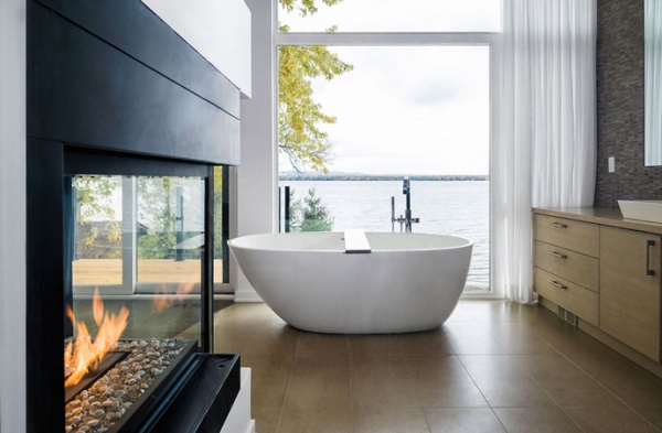 Dream Bathroom Designs With Fireplaces - Fireplace - Design - Ideas - Bathroom