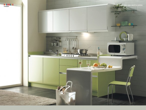 แบบห้องครัวสวย แต่งโทนสีเขียว สดใสมีชีวิตชีวา! - แต่งห้องครัว - ครัวโทนสีเขียว - แบบตกแต่งครัว - เฟอร์นิเจอร์ห้องครัว - ครัวสีเขียว