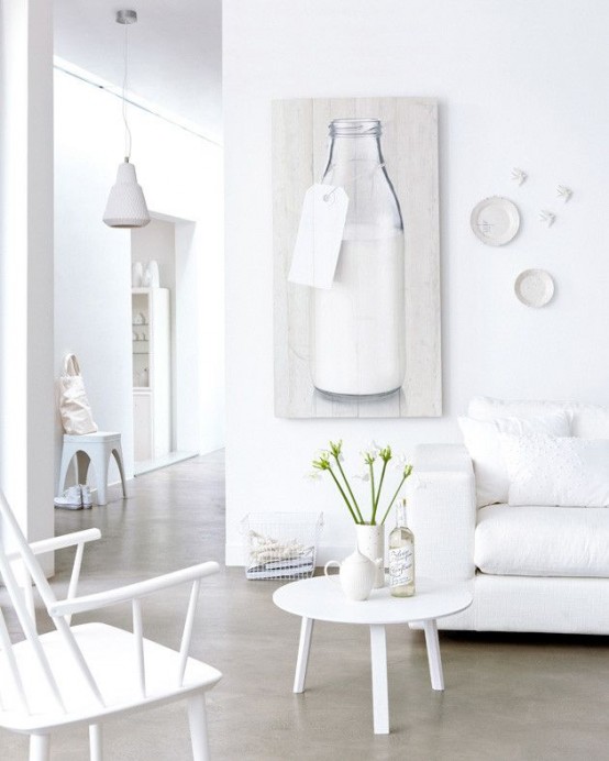 Nhẹ nhàng với những phòng khách mang gam màu trắng - Trang trí - Ý tưởng - Nội thất - Thiết kế - Xu hướng - Phòng khách