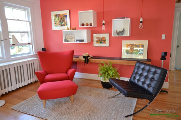 ห้องนั่งเล่นสีสดเอาใจคนรักศิลปะ..อารมณ์ติสท์ - ของแต่งบ้าน - ตกแต่ง - การออกแบบ - ห้องนั่งเล่น - เก้าอี้ - พรม