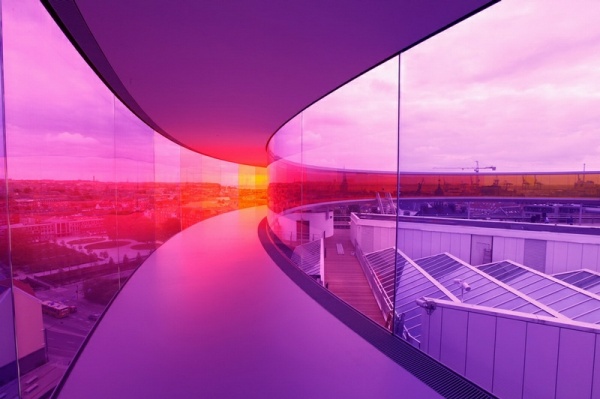 Walking along the Rainbow at Aarhus City, Danish