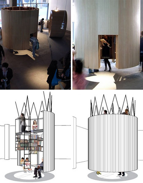 Library Installations Circle ‘Round Bookcases' by David Garcia - Furniture - Library
