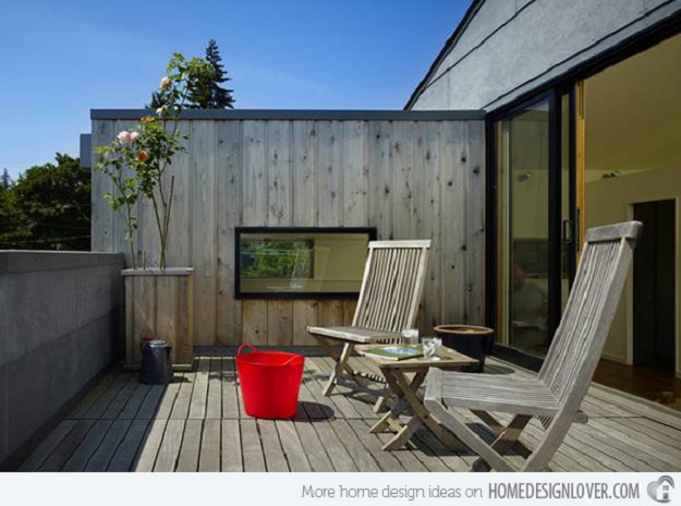 15 Ideas for Gray Wooden Decks - ระเบียงสีเทา - มุมนั่งเล่น - การแต่งบ้าน - ตกแต่ง - เฟอนิเจอร์ - เทรนด์การออกแบบ