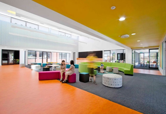 Play with Color in a Beautiful School - Interior Design