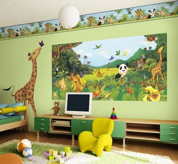 น่ารัก!!! ห้องเด็กในธีมสีเขียว