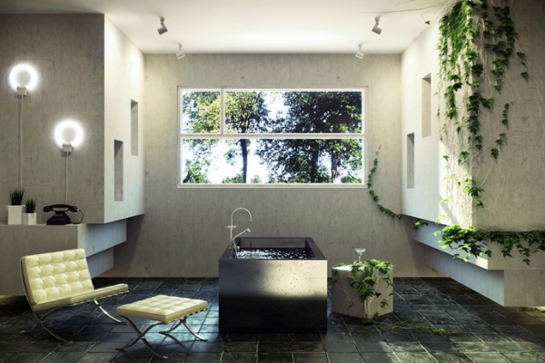 Thoải mái tâm trí cùng phòng tắm ngập tràn thiên nhiên - Thiết kế - Phòng tắm