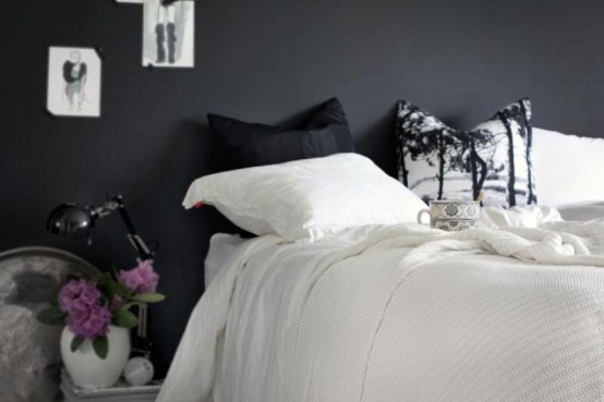 Ý tưởng phòng ngủ với tường trang trí màu đen - Phòng cho teen - Phòng ngủ - Thiết kế