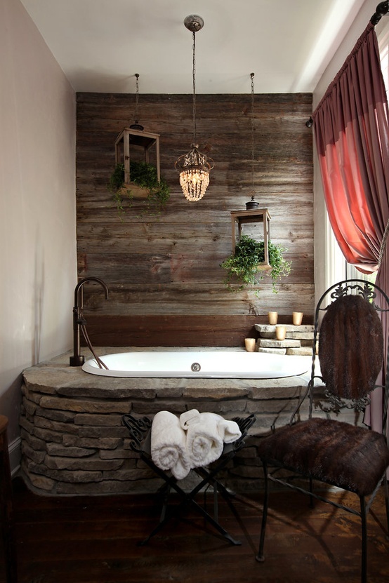 Phòng tắm rustic cho người thích sự giản dị - Ý tưởng - Phòng tắm - Rustic