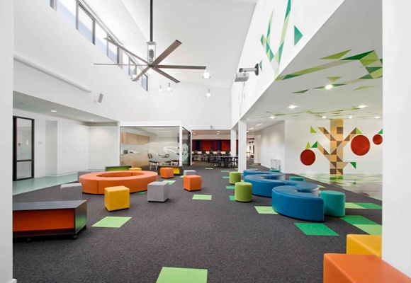 Play with Color in a Beautiful School - Interior Design