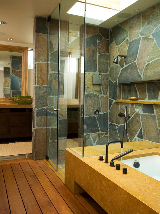 แต่งห้องน้ำสวย โดดเด่นด้วยหินและกระเบื้อง หลายสไตล์! - แต่งห้องน้ำ - แบบห้องน้ำสวย - หินแต่งห้องน้ำ - หิยแต่งผนังห้องน้ำ - กระเบี้องหิน - ประดับตกแต่ง - ห้องน้ำ