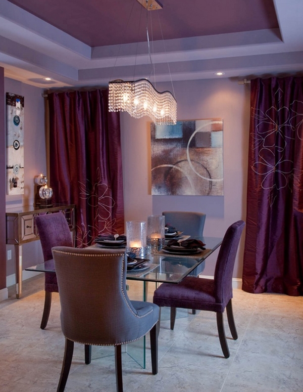Phòng ăn thêm lãng mạn với nội thất mang sắc tím - Trang trí - Ý tưởng - Nội thất - Xu hướng - Phòng ăn - Màu tím