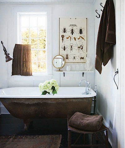 Áp dụng phong cách shabby chic vào phòng tắm - Thiết kế - Trang trí - Phòng tắm
