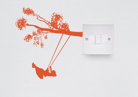 Hình Dán Ngộ Ngĩnh Cho Công Tắc Và Ổ Cắm Điện - Sticker - Hình dán - Trang trí - Thiết kế - Ziemowit Maj - Ý tưởng