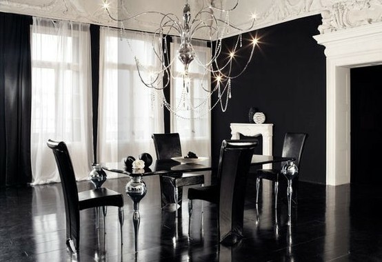 Sành điệu với phòng ăn trắng & đen - Trang trí - Nội thất - Ý tưởng - Thiết kế đẹp - Phòng ăn - Trắng & đen