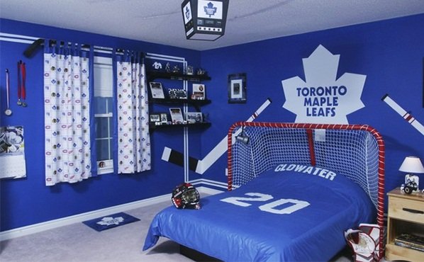 Phòng ngủ tuyệt vời cho các chàng trai đam mê thể thao