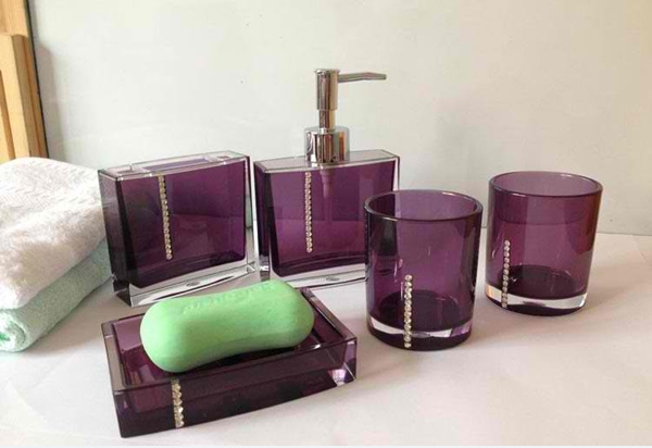 Elegant & Luxurious Purple Bathroom Accessories - Bathroom - Accessories - Purple - Decoration