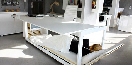 Thú vị với bàn làm việc kiêm chức năng giường ngủ - Thiết kế - Nội thất - Giường - Bàn