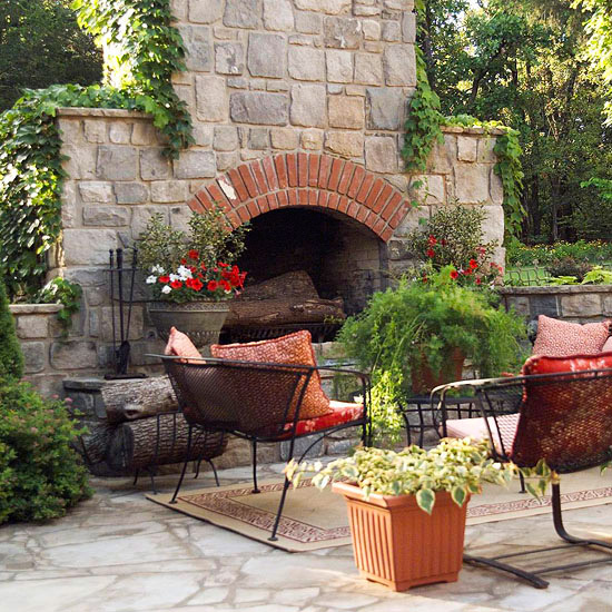 Wonderful Outdoor Fireplaces - Design - Outdoor - Fireplaces