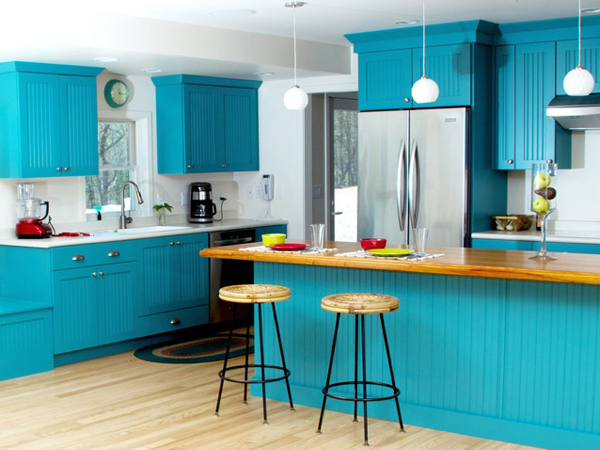 เพิ่มสีสัน ด้วยการแต่งห้องครัวสีฟ้าสดใส สบายตา! - แต่งห้องครัว - ครัวสีฟ้า - แบบครัวสีฟ้าสดใส - ห้องครัวสวย - แต่งครัวสีฟ้า