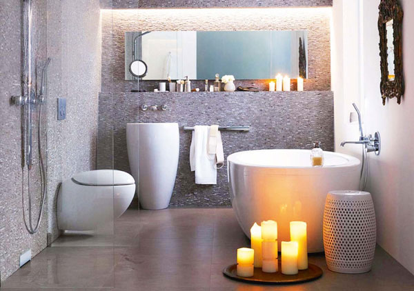 Glamourous Ideas for Small Bathroom Designs - Decoration - Interior Design - Design - Furniture - Ideas - Bathroom - Small Space