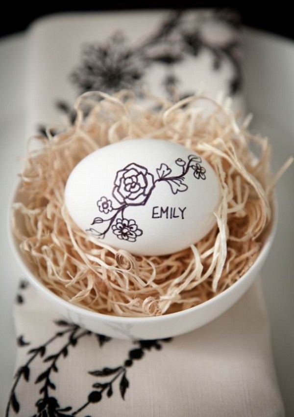 Những quả trứng Phục Sinh cực đáng yêu - Trang trí - Mẹo và Sáng Kiến - Trứng Phục sinh - Trắng & Đen