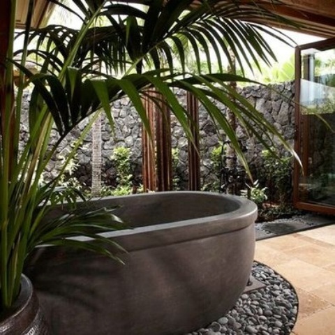 Phòng tắm mát mẻ với style nhiệt đới - Thiết kế - Phòng tắm - Xu hướng