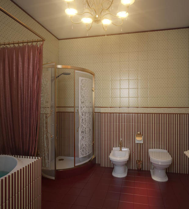 แบบห้องน้ำ นุ่มนวล อ่อนโยน  สไตล์คลาสสิค!! - แต่งห้องน้ำ - แบบห้องน้ำ - สไตล์คลาสสิค - แต่งห้องน้ำดูนุ่มนวล - ห้องน้ำสวย