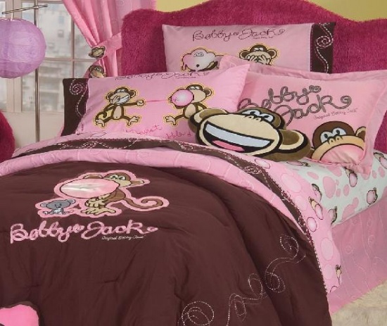 Bộ drap và áo gối hình chú khỉ Bobby Jack đáng yêu - Bobby Jack - Trang trí - Ý tưởng - Nội thất - Mẹo và Sáng Kiến - Đồ trang trí - Phòng ngủ
