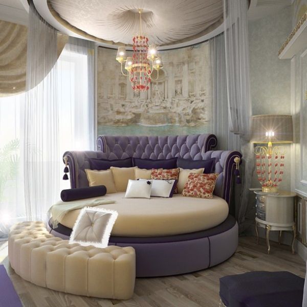 Giường ngủ hình tròn đẹp thời trang - Thiết kế - Nội thất - Giường