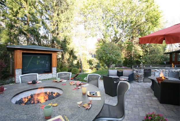 20 Fire Pit Designs for Your Gardens and Patios - ก่อไฟ - ตกแต่งสวน - บรรยากาศดี - โรแมนติก - แต่งสวนสวย