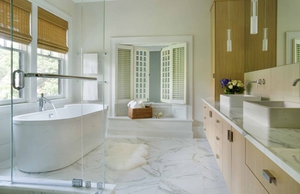 เทรนด์หินอ่อน ตกแต่งห้องอาบน้ำให้สวย โมเดิร์น หรู - การออกแบบ - DIY - ห้องน้ำ - ของแต่งบ้าน - ออกแบบ - เทรนด์การออกแบบ - ไม่ซ้ำใคร - สไตล์โมเดิร์น - คนรักบ้าน - ตกแต่งห้องน้ำ - ลายหินอ่อน - แบบห้องน้ำ