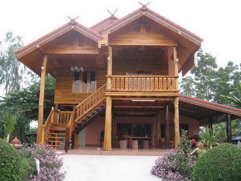 แบบบ้านทรงไทย งดงาม ใต้ถุนสูง เหมาะกับสภาพอากาศเมืองร้อน - แบบบ้านสวย - บ้านทรงไทย - แบบบ้านทรงไทย - บ้านยกสูง - ใต้ถุนสูง