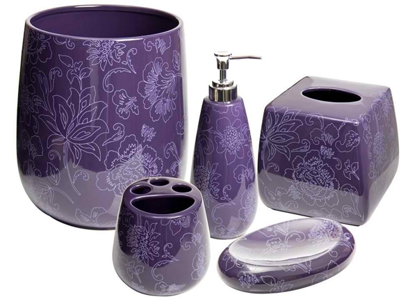 Elegant & Luxurious Purple Bathroom Accessories - Bathroom - Accessories - Purple - Decoration