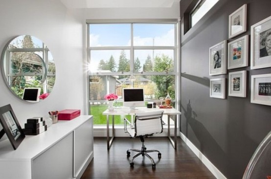 Những góc phòng làm việc ngọt ngào cho phái đẹp - Trang trí - Ý tưởng - Nội thất - Thiết kế đẹp - Phòng làm việc