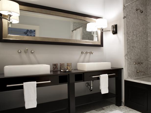 Phòng tắm sang trọng hơn với sắc trắng-đen - Trang trí - Ý tưởng - Nội thất - Thiết kế đẹp - Phòng tắm - Trắng & Đen