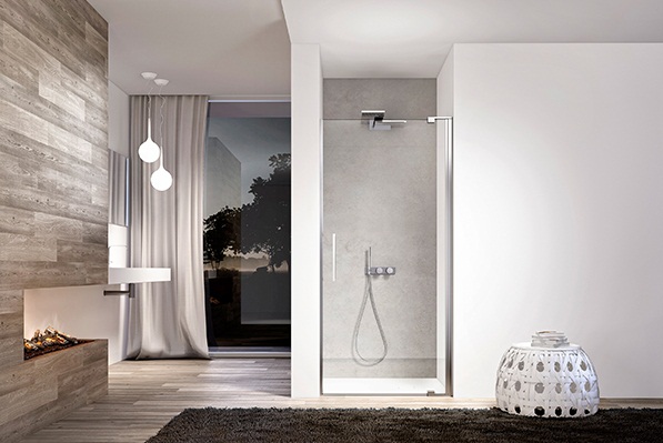 Bồn tắm kính đứng sang trọng và hiện đại - Thiết kế - Bồn tắm kính đứng - Phòng tắm
